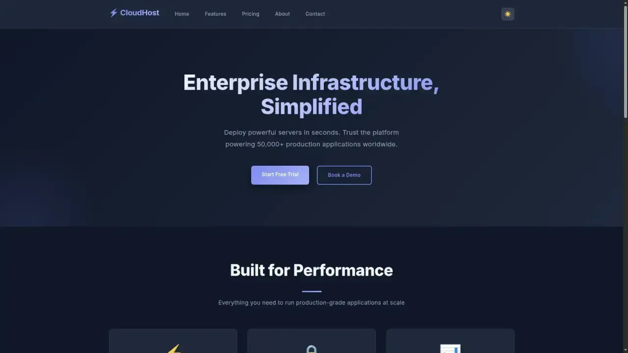 CloudHost Template